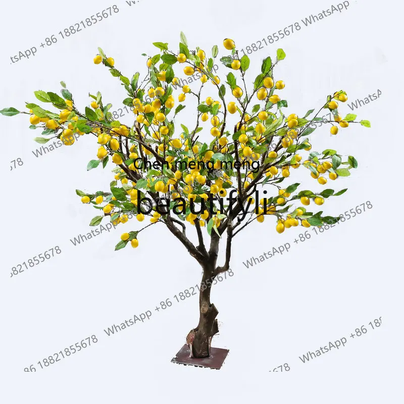 N178 Simulated lemon, fake fruit tree Chinese garden landscaping, simulated green plant interior decoration tree