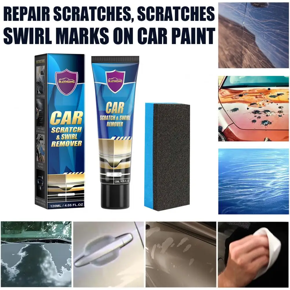 

Car Scratch Remover Car Scratch Repair Paste Kit with Polishing Wax Sponge for Paint Scratch Remover Professional Car for A