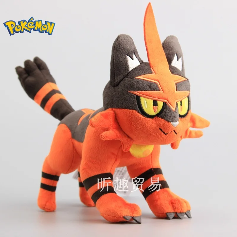 30cm Pokemon Sun and Moon Torracat Plush Doll Kawaii Anime Pocket Monster Plush Toys Soft Stuffed Elf Doll Xmas Gift For Boys