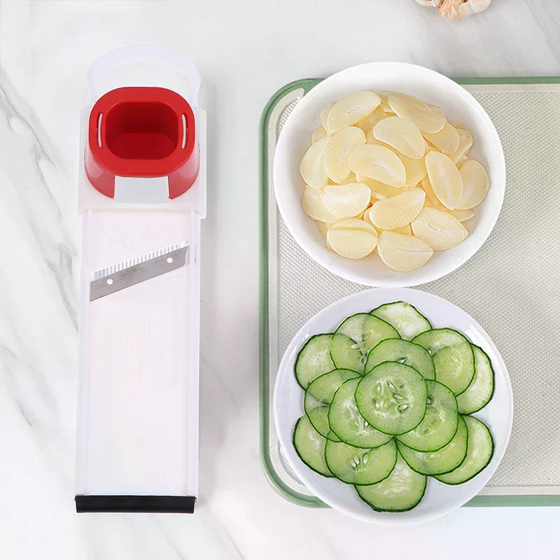 2 In 1 Ginger Garlic Cutter Slicer Manual Slicing Grinding Lazy Double-Sided Vegetable Cutting Chopper Home Kitchen Gadgets
