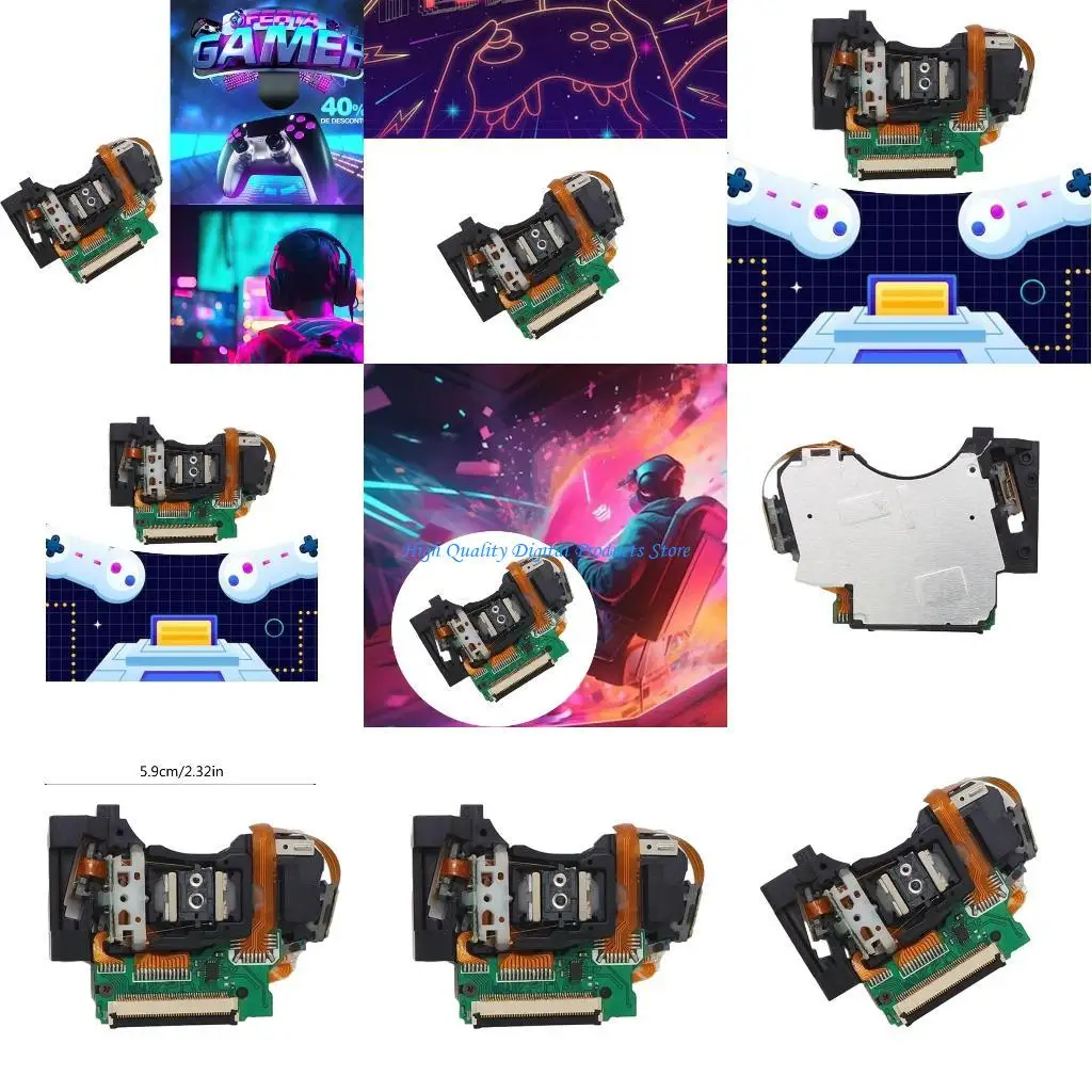 

U2JE Repalcement Lens Fit for Slim 450A 450A Lens Game Console Optical Lens Disk Drive Module