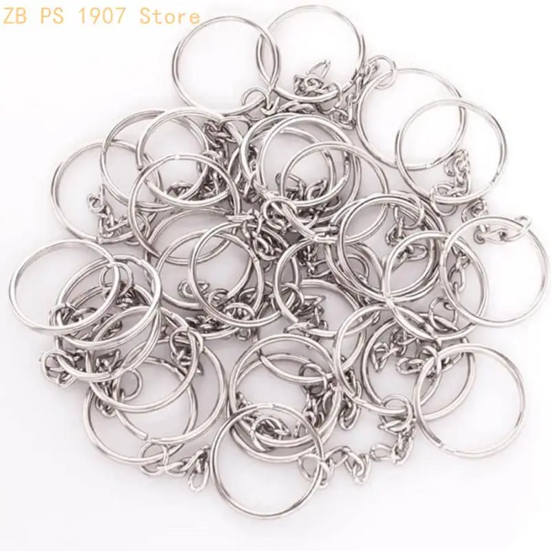 Wearproof Metal Ring 300Pcs Jewelry Making Tools for Key Chain DIY Open Jump Rin 55KA