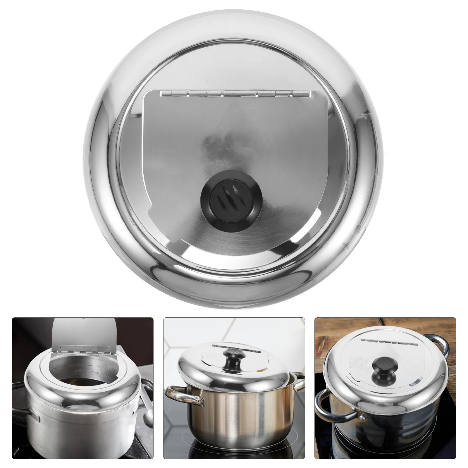 Heavy Duty Stainless Steel Soup Warmer Lid – Spill-Proof, Heat-Retaining Cover for Buffet, Hotel & Restaurant Kitchens