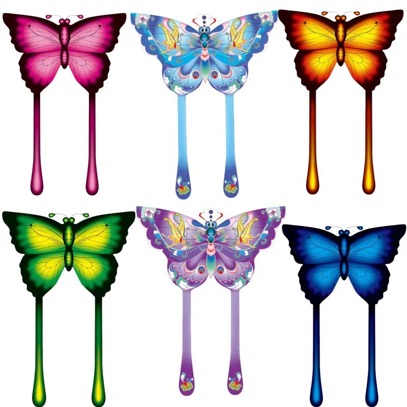 طائرة شراعية طائرة ورقية المراعي نسيم طائرة ورقية لتطيران الأطفال الكبار فراشة طويلة الذيل الطائرات الورقية لا سلسلة القماش القطني في الهواء الطلق متعة ألعاب رياضية 1.5 متر