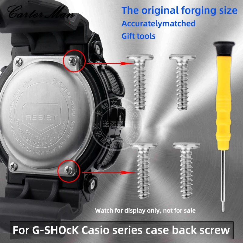 For G-SHOCK GA100/110 screw Casio GD110 100 140 GAX100 GD120 6900 DW5600 watch case rear cover bottom cover screw accessories