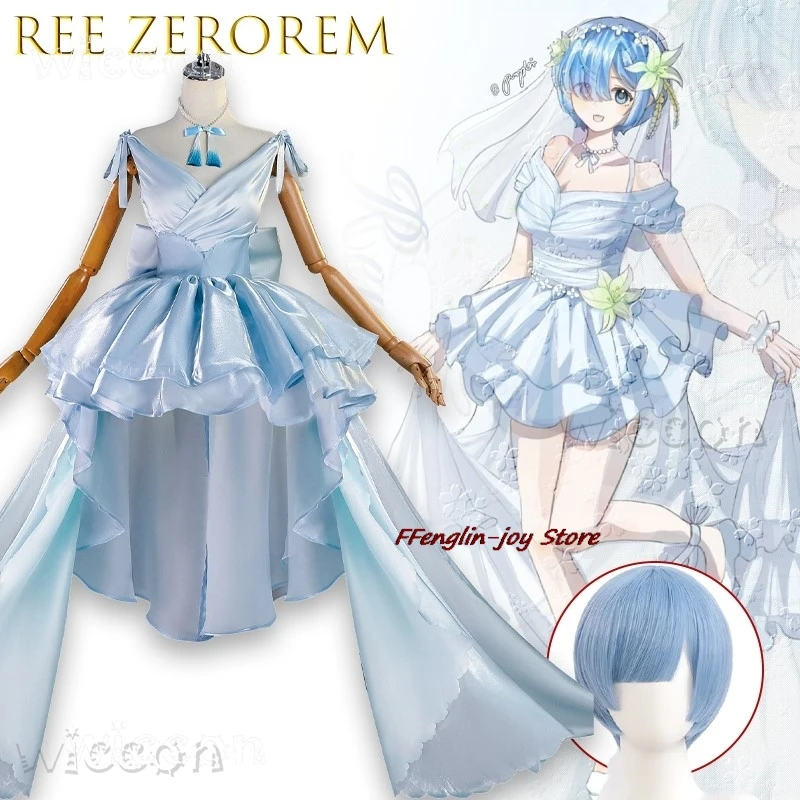Disfraz Ree ZeoRem Cosplay déguisement d'halloween Emilia robe de mariée personnage d'anime tenue de jeu de rôle Anime déguisement de noël