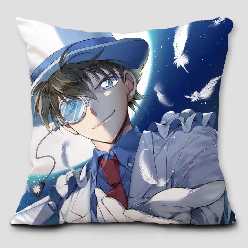 Dziwne imię na poduszkę rabusia Kidd Conan detektyw Conan Kudo Shinichi Grey Print poszewka na poduszkę