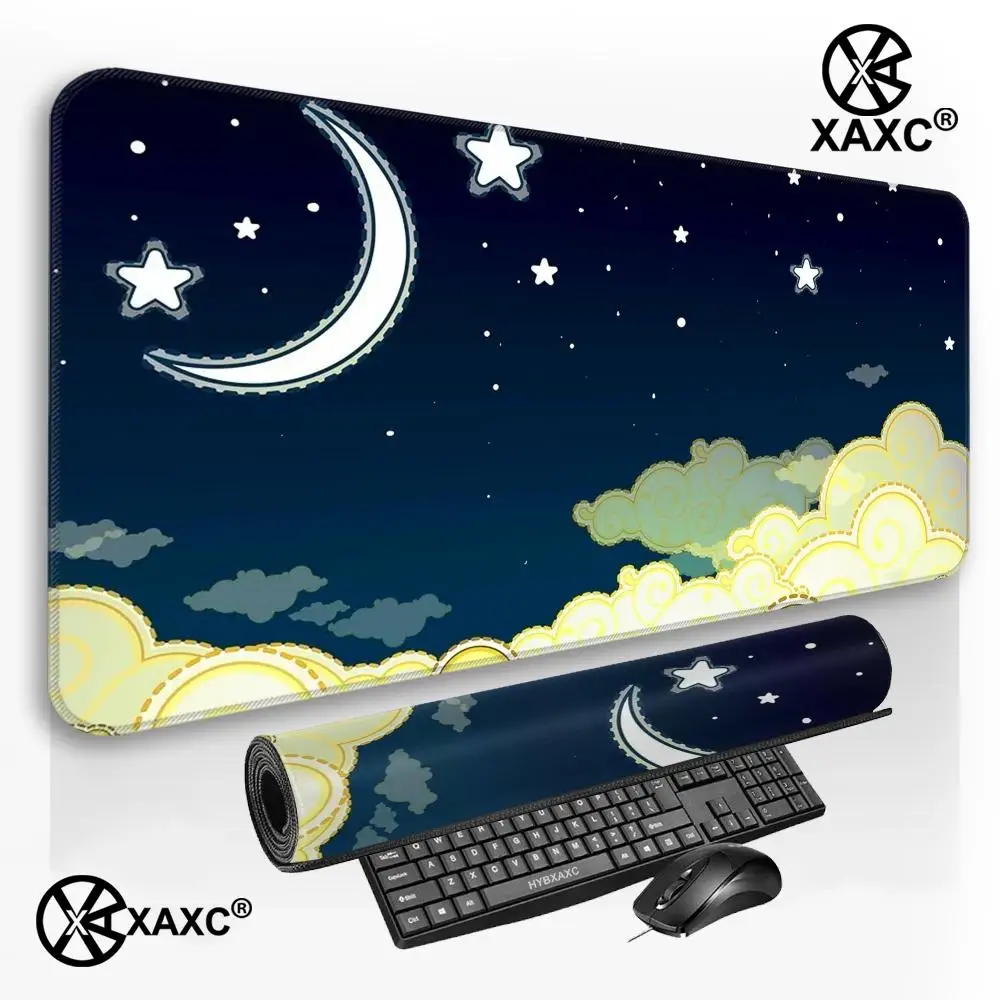 

Dreamy starry sky XAXC Mouse Pad large keyboard mouse desk pad non-slip rubber gaming mouse pad laptop mouse carpet