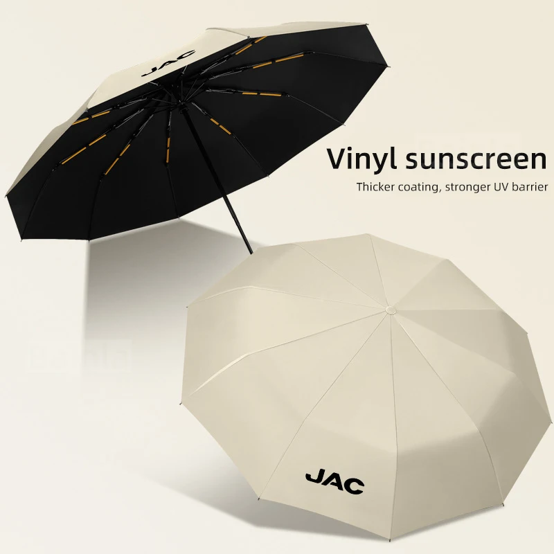 Car umbrella sunshade outdoor travel, Automatic folding Anti-Uv, For JAC Refine JIAYUE T9 T8 PRO iC5 JS2 S2 S3 S7 A5 R3