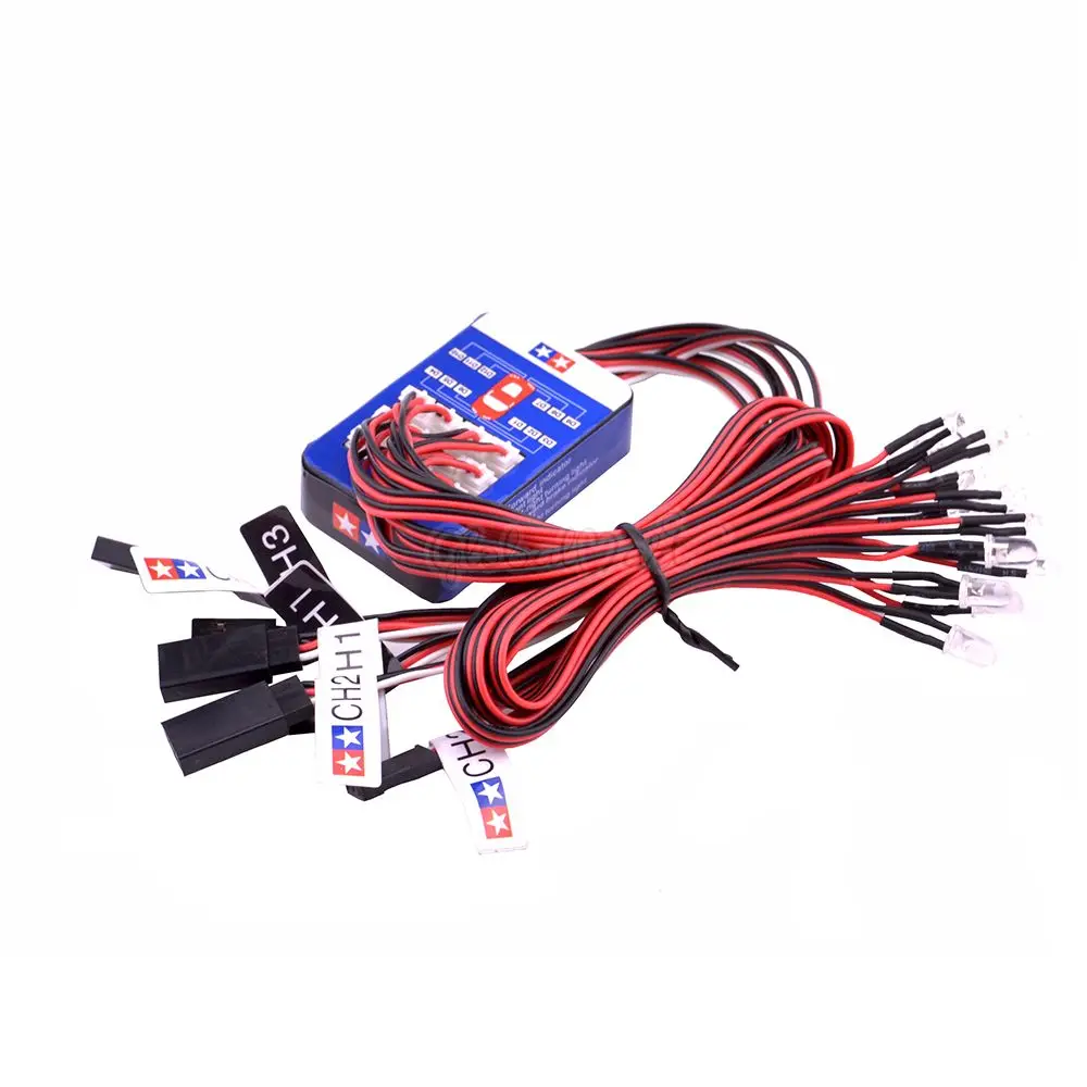 

4.8V to 6V 1:10 RC Car for HSP HPI AXIAL RC4WD T raxxas RC Accessories 12 LED Lighting Kit 4 Colors Lighting Simulation Flash