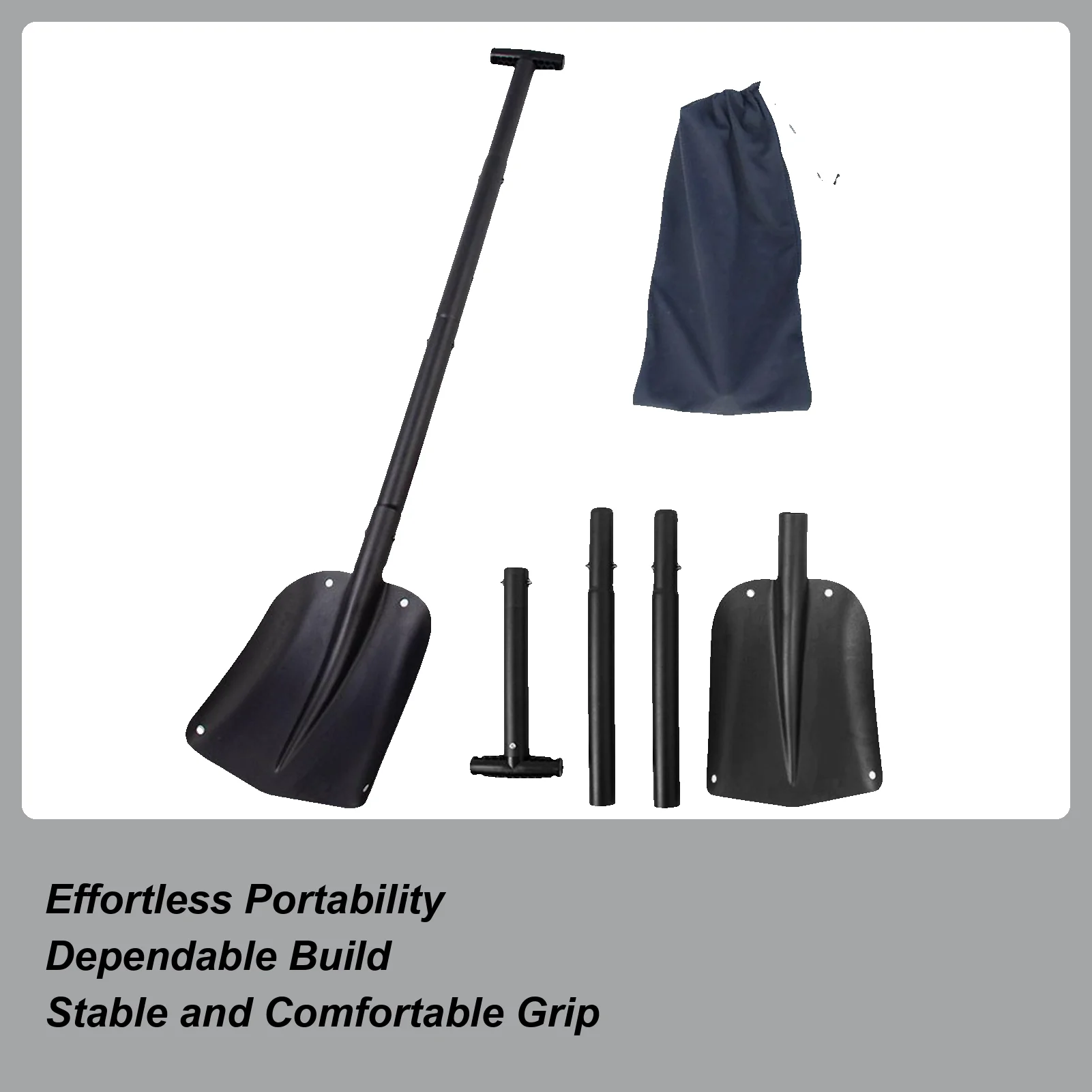 

Telescopic Snow Shovel Multifunctional detachable Ice Shovel Spade Snow Removal Tool for Groundskeeper Steps Vehicle Patio