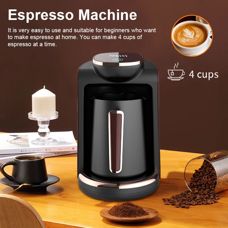 Electric coffee pot 250ml for 4 cups Tea and coffee boiler 550W