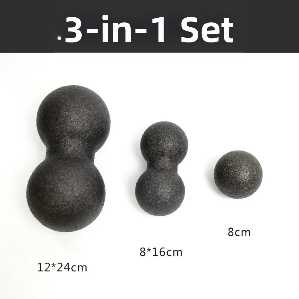 Double Lacrosse Peanut Massage Ball Relieve Pain Physical Therapy Myofascia Ball Deep Tissue Massage Acupressure Ball Set Yoga
