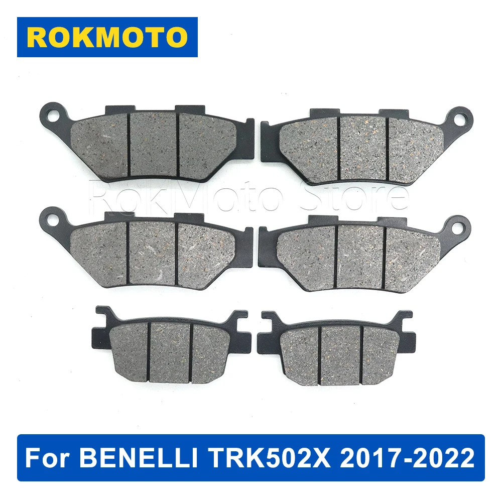 Front Rear Brake Pads For Benelli TRK502X TRK502 X TRK 502X 2017 2018 2019 2020 2021 2022 Motorcycle Accessories