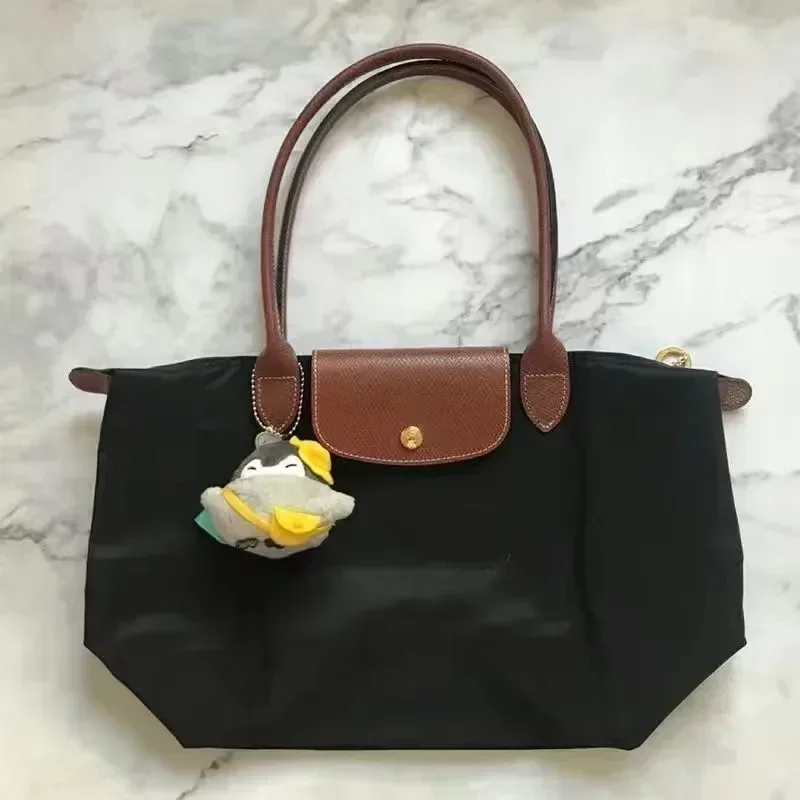 Moda clássico sacola dobrável designer casual bolsa de ombro feminina alta qualidade bolsas náilon grande capacidade