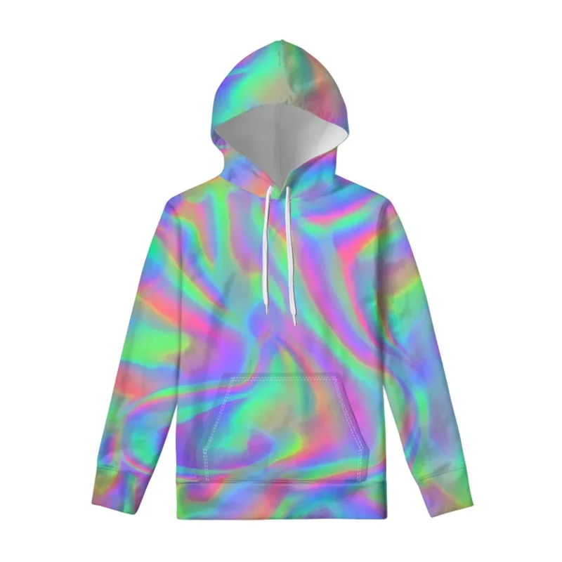 Moda nowe 3D drukowane Trippy wzory bluzy kolorowe psychodeliczne style graficzna bluza z kapturem bluzy damskie męskie swetry