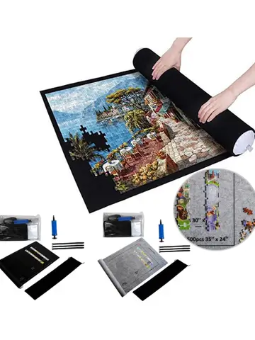 Bulmacalar Ped Yapboz Rulo Keçe Mat Playmat Bulmacalar Battaniye 1500'e Kadar Bulmaca Aksesuarları Yeni Taşınabilir Mat (Sadece Mat)