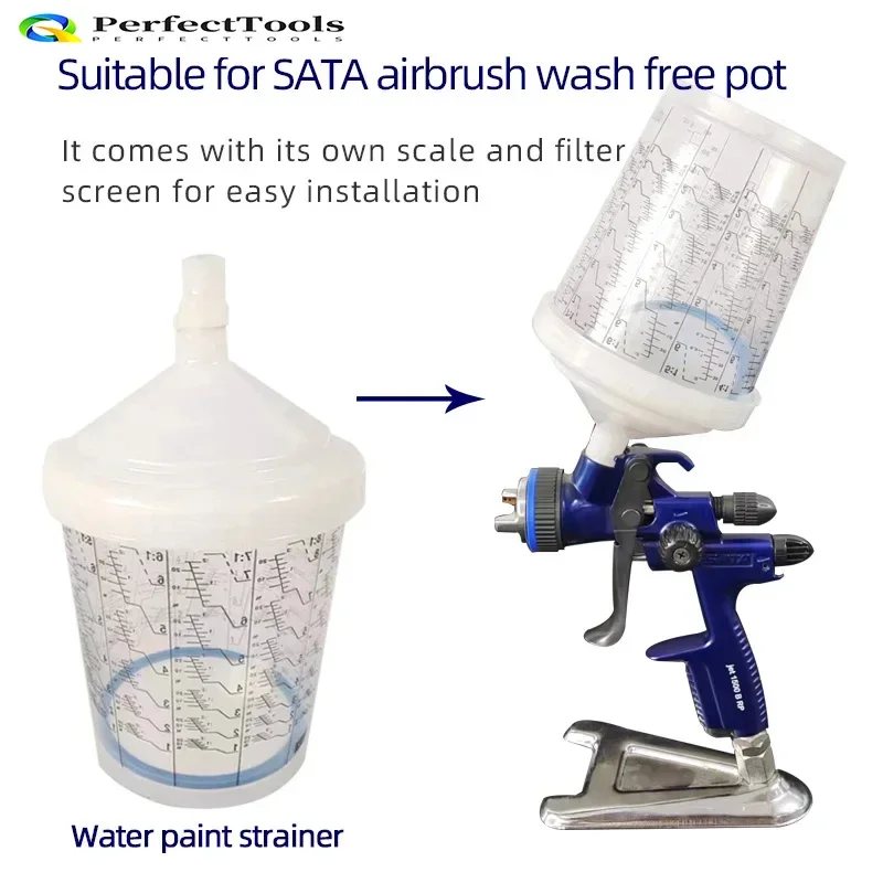 Suitable For Sata Spray Gun Pot 600ml Disposable Gun Pot Accessories Water-based Paint Mixing Cup