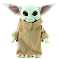30CM Baby Yoda Plush Toy Master Aliens Stuffed Anime Cartoon Baby Dolls Fill Toy Kawaii Gift Decorations Key Chain