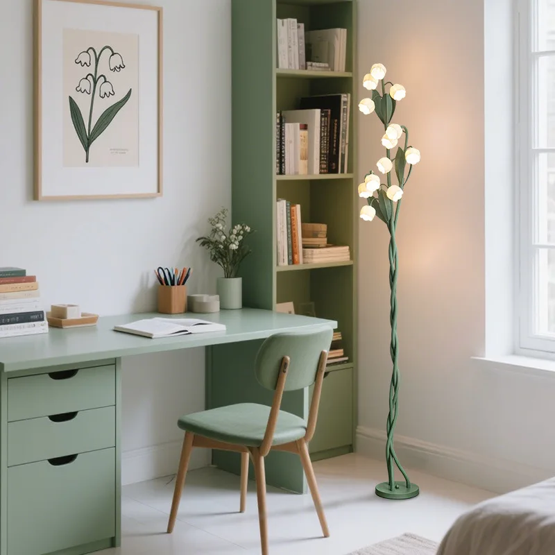 

Creative Countryside Flower Floor Lamp Suitable for Living Room Sofa Bedroom High-end Atmosphere Floor Lamp