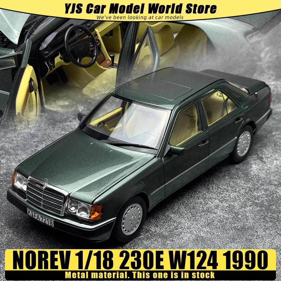

NOREV литая под давлением модель 1/18 230E W124 1990, модель автомобиля, статический дисплей, коллекция праздничных подарков