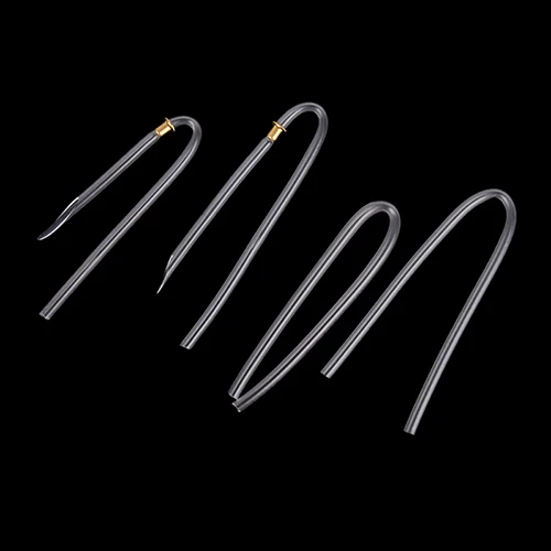 1pcs U Shape Bent Tubing With Lock Preformed Transparent PVC BTE Hearing Aids Clear Earmold Bent Tube Ear Care Tool