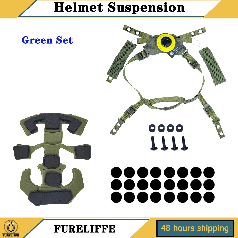 Wendy Helmet Suspension System Adjustable Lanyard FAST MICH Outdoor Camping Hunting Airsoft Training Helmet Accessory Spongy Pad