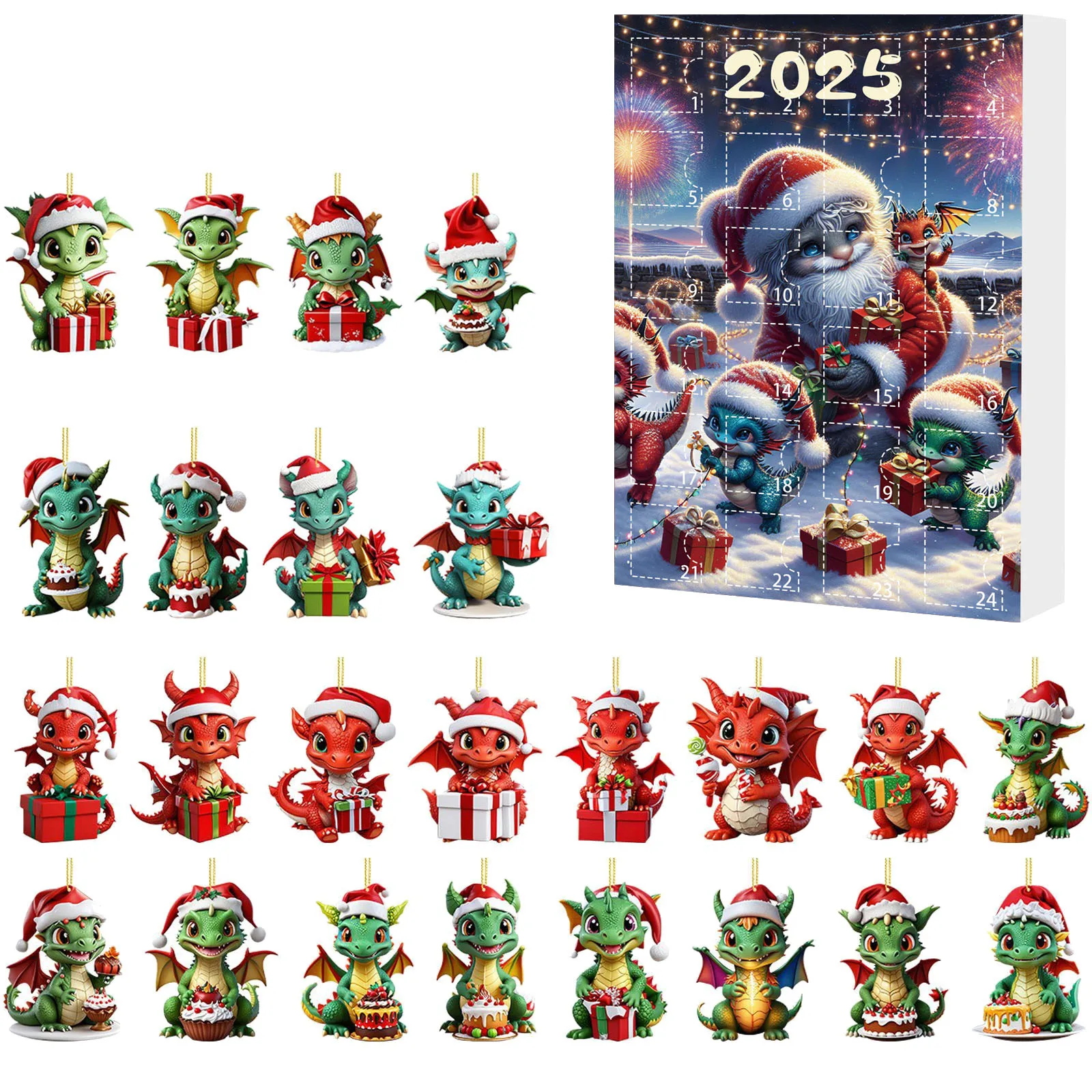 

30 Second Sand Timer Christmas Tree Acrylic Pendant Dragon Advent Calendar Wreath Lights Battery Operated with Timer And