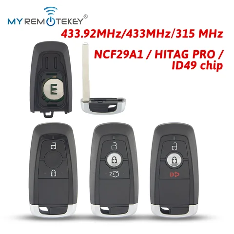 Умный автомобильный брелок MYREMOTEKEY с дистанционным управлением HC3T-15K601-DB/M3N-A2C93142300/HS7T-15K601-DC ID49 Чип Ford Ecosport Edge Explorer