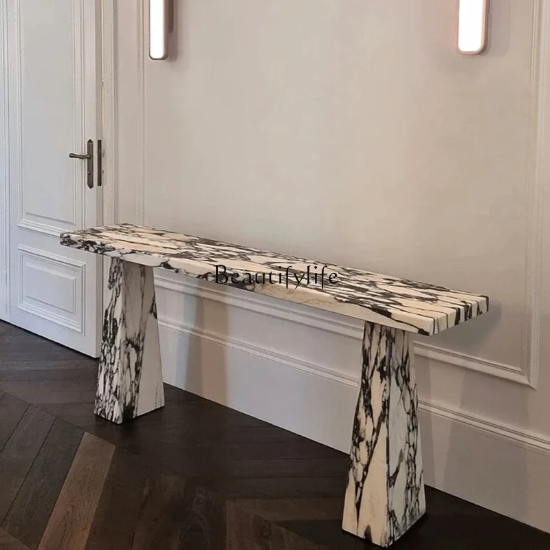 

Italian natural marble porch light luxury strip case