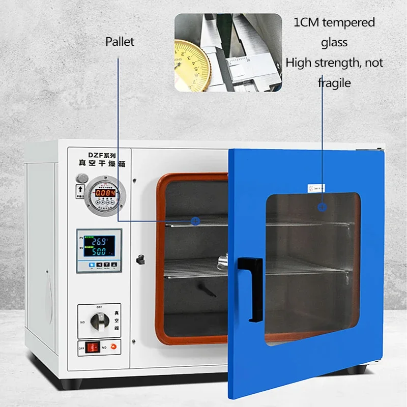 25L Electric Heating Constant Temperature Vacuum Drying Oven 300w Automatic Digital Display Pressure Regulating Heating Oven