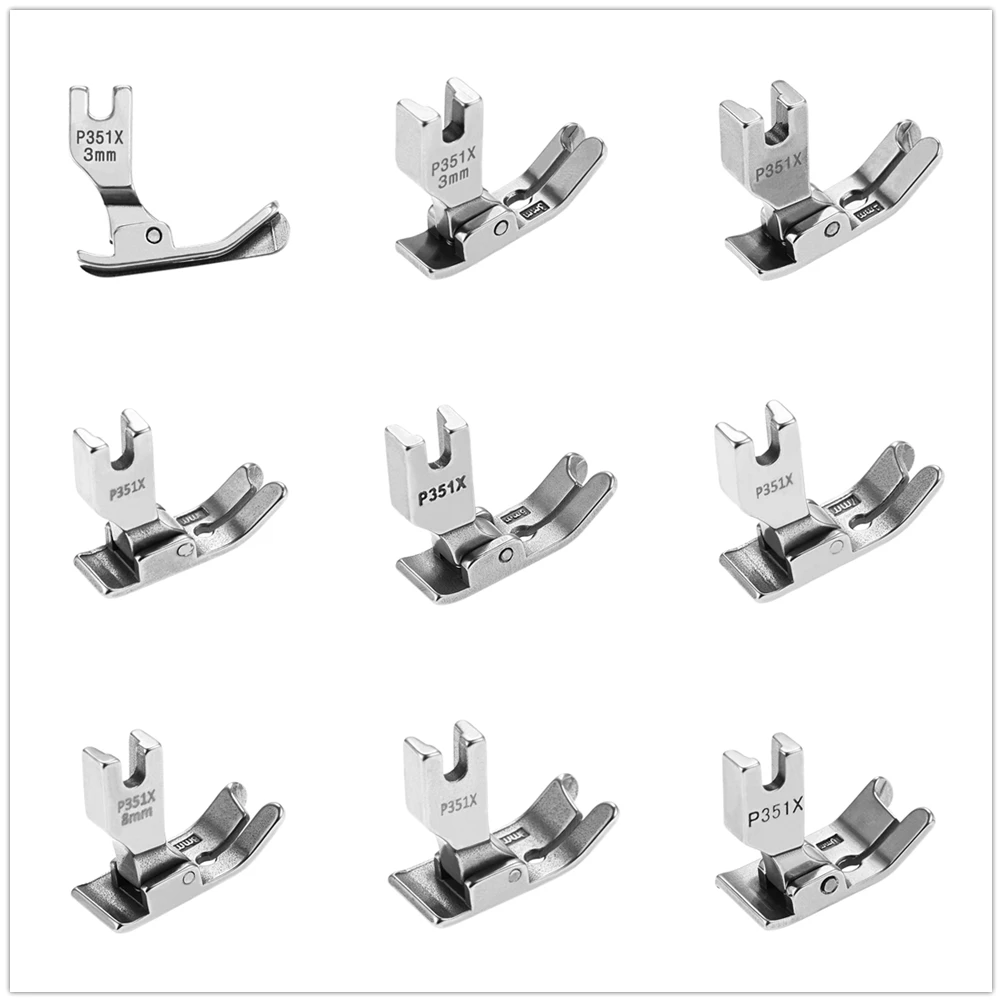 1pc Edge Guide Presser P351X Industrial Sewing Machine Steel Foot 3mm-10mm Flat Car Computer Car Sewing Machine Feet with Flange