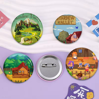 Stardew Valley Badges Creative Tinplate Soft Button Pins Animal Icon Brooch Lapel Backpack Badge Accessories Pin