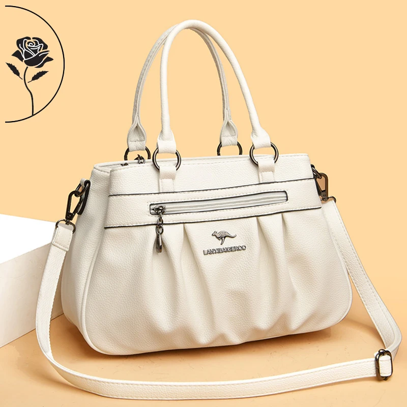 Borse di lusso bianche borse da donna borse a tracolla firmate per le donne 2024 nuova borsa a tracolla in pelle da donna Casual Big Tote Bag Sac