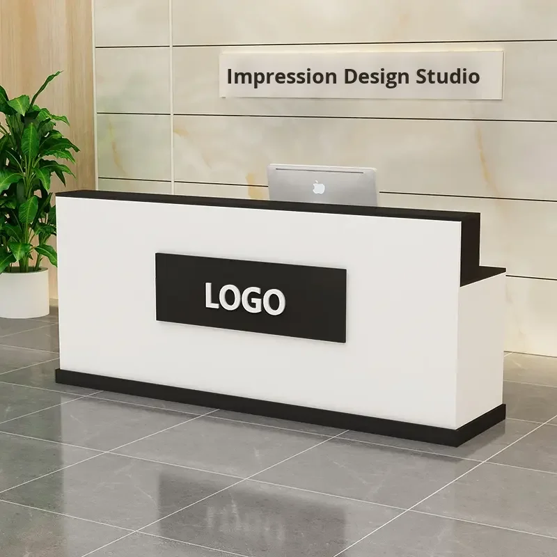 *Modern Reception Desk Counter for Home Office Beauty Salon Retail Checkout Hotel Hospital-Versatile & Stylish