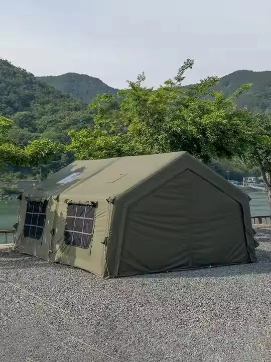 Inflatable Camping Tent, 13.68 Sqm Waterproof Oxford Fabric Air Column Tent