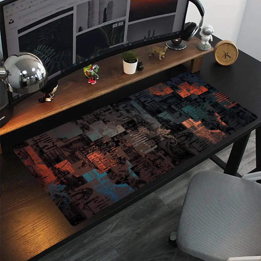 

Cool personalityMouse Pad Oversized lock edge mouse pad for gaming computer keyboard and desk