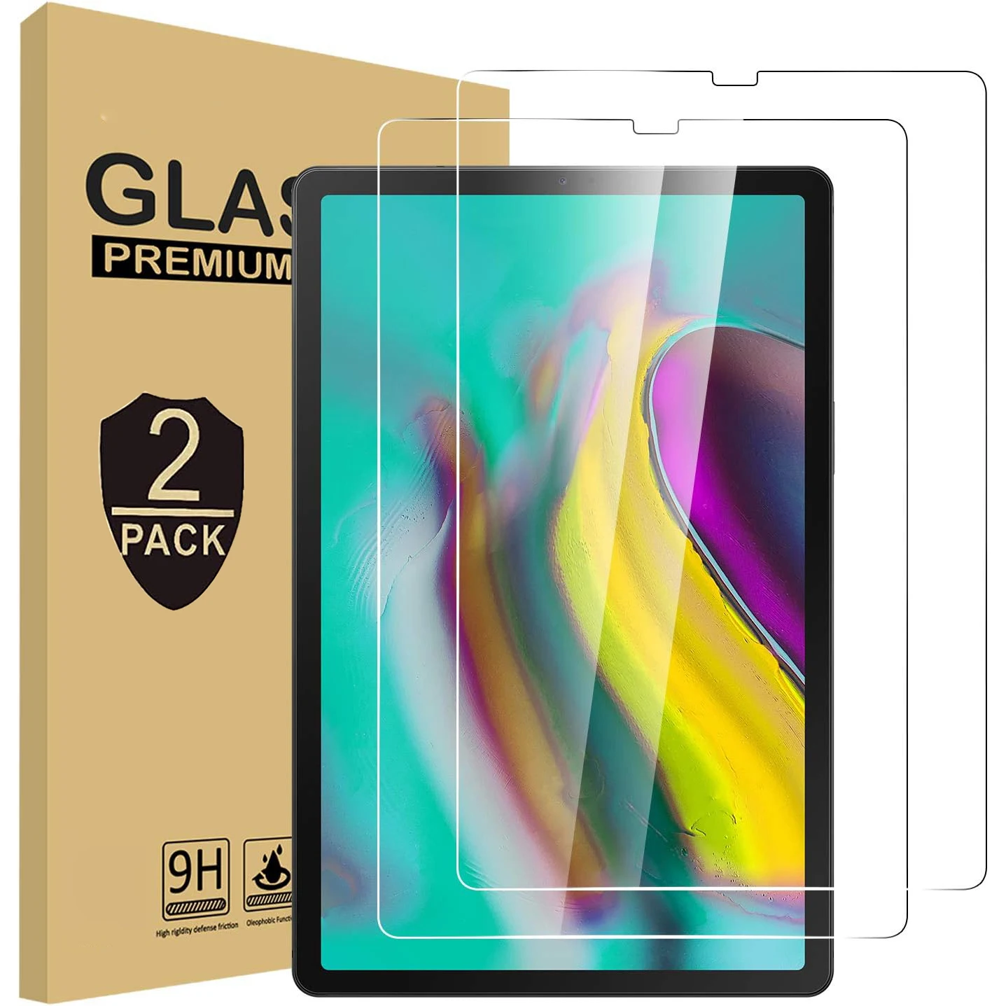 

2 шт. закаленное стекло 9H для Samsung Galaxy Tab S5e 10,5 дюймов 2019 SM-T720/T725, прозрачная защитная пленка для экрана, защитная пленка от царапин