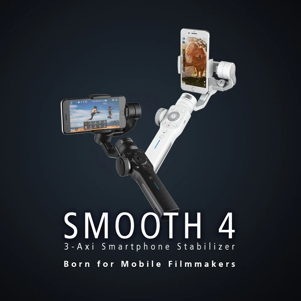 

NEW ZHIYUN Smooth 4 3-Axis Gimbal Phone Handheld Stabilizer for Smartphones iPhone XS 11 Live Stream/vlog