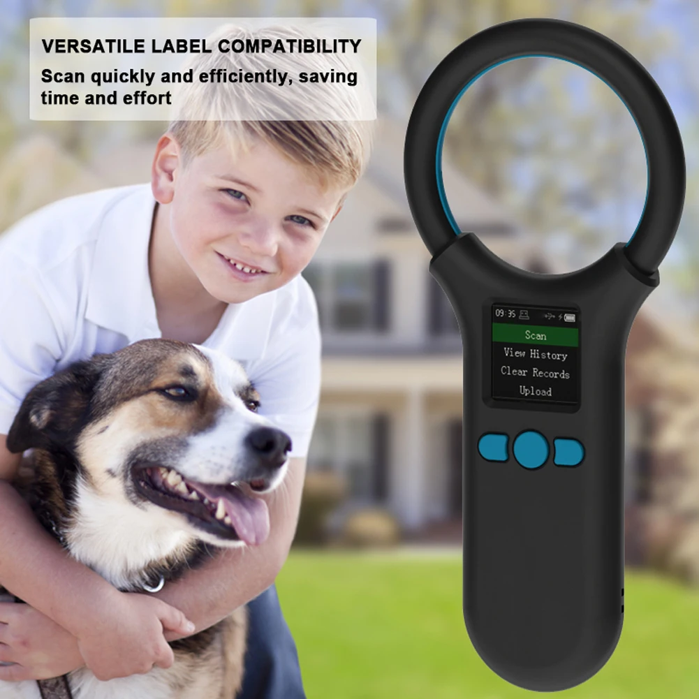 

Handheld Animal Chip Scanner 1.4-Inch TFT Screen Rechargeable Tag Reader Supports EMID FDX-B ISO11784/85 Label Format