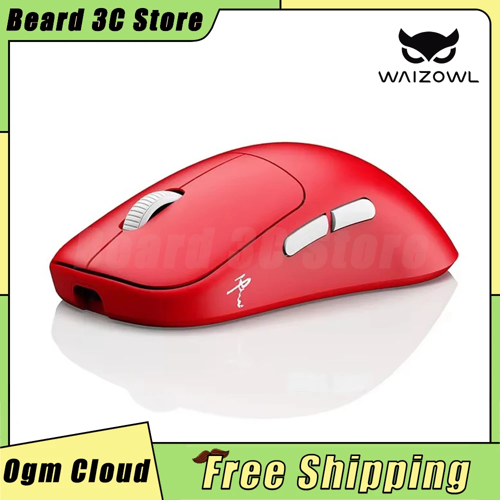 Waizowl Ogm Cloud Mosue Paw3395 Tri Mode Wireless Bluetooth Lightweight Gaming Mouse E-Sports Custom Mice Pc Gamer Accessories