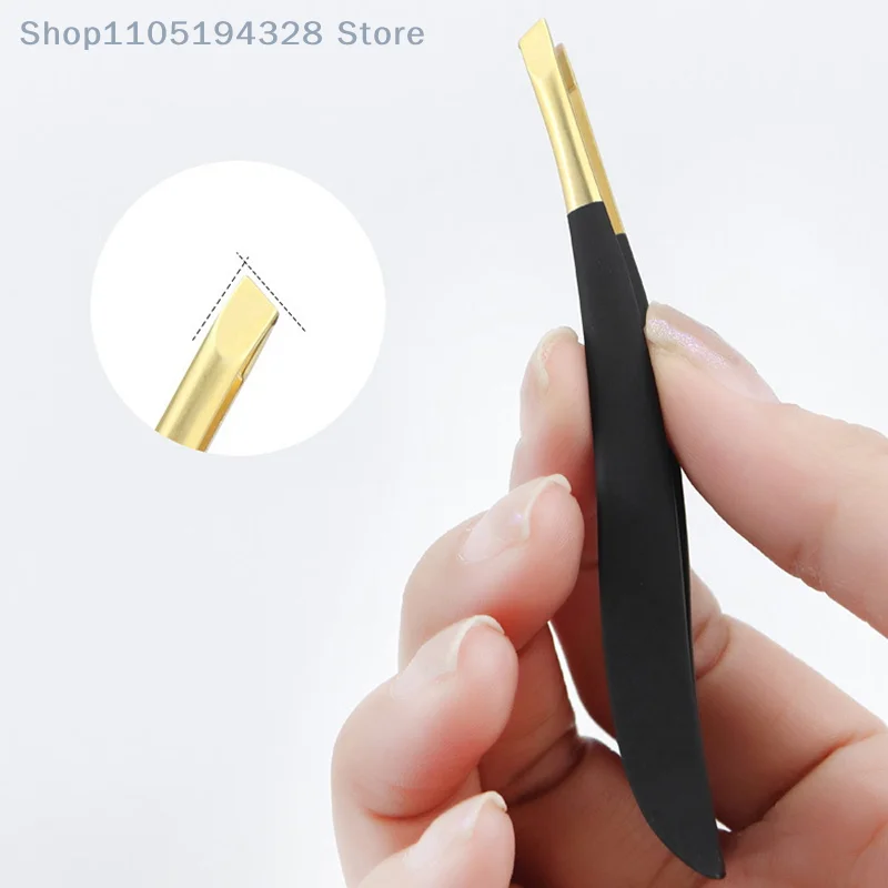 [MP] Pinzetta multifunzione a punta piatta in acciaio inossidabile ad alta precisione per modellare le sopracciglia Depilazione del viso Ciglia finte Handli