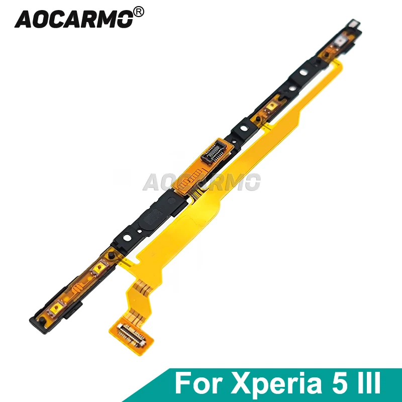 Aocarmo For Sony Xperia 5 III / X5iii 5G Mark3 XQ-BQ72 Power Button On/Off Volume Camera Switch Flex Cable Replacement Part