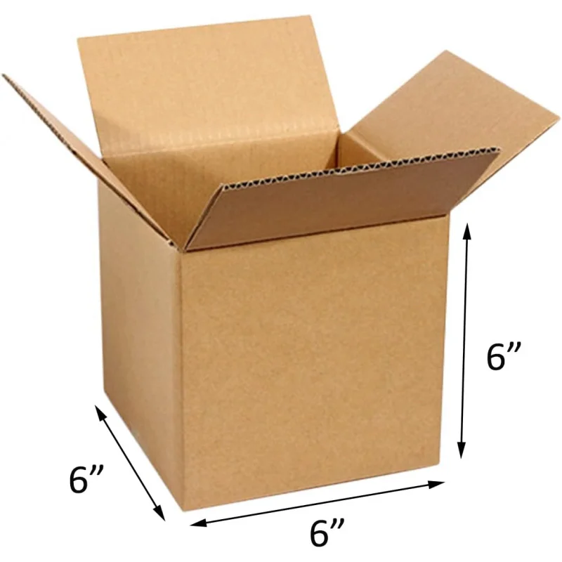 40 6 x6 x6 Small Box Corrugated Cardboard Mailer Boxes Small Business Packing Mailing