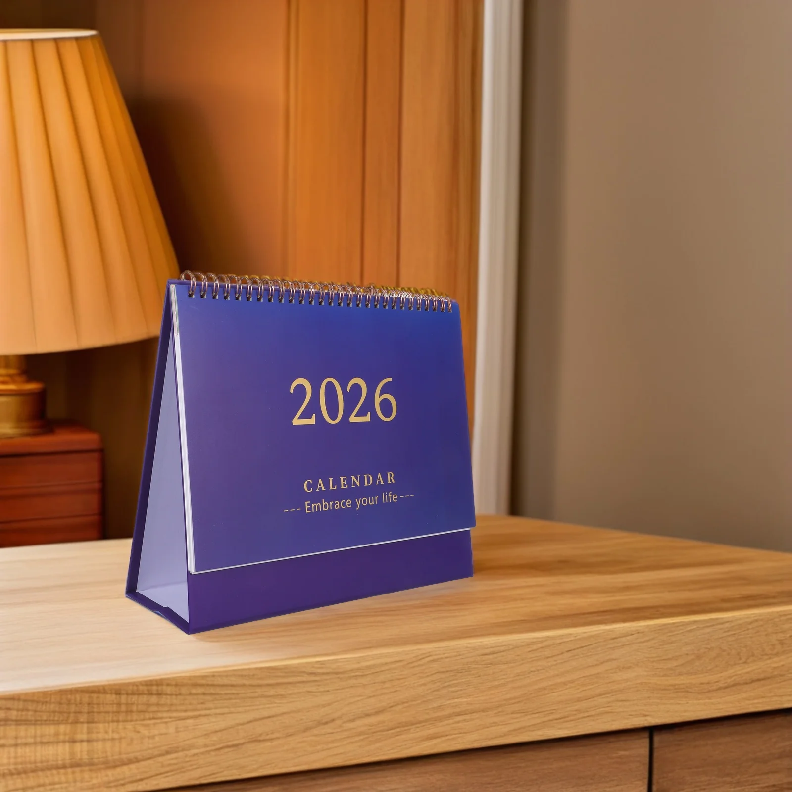 

2026 Coil Binding Standing Flip Desk Calendar Daily Monthly Planner Office Home Schedule Planning Tent Calendar