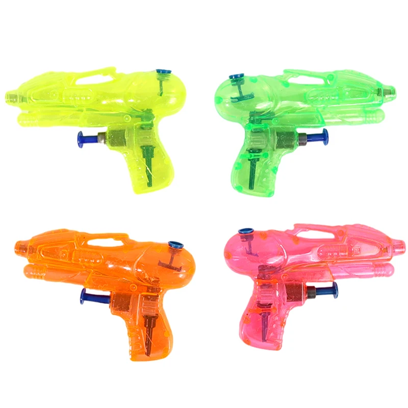 1/3Pcs Mini Squirt pistole ad acqua ragazzi pistola ad acqua trasparente giocattoli bambini piccola pistola a spruzzo giochi di combattimento Bath Blaster giocattoli regali