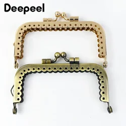 2/5/10Pcs Deepeel 85mm Platz Glatte Metall Geldbörse Rahmen Kuss Verschluss Taschen Griff DIY halterung Nähen Handtasche Häkeln Tasche Zubehör