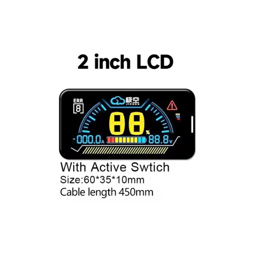 JIKONG BMS 2.0 Inch LCD Display Lithium Battery Smart Bms Battery Level Indicator JIKONG BMS Current/Voltage/and Energy Monitor