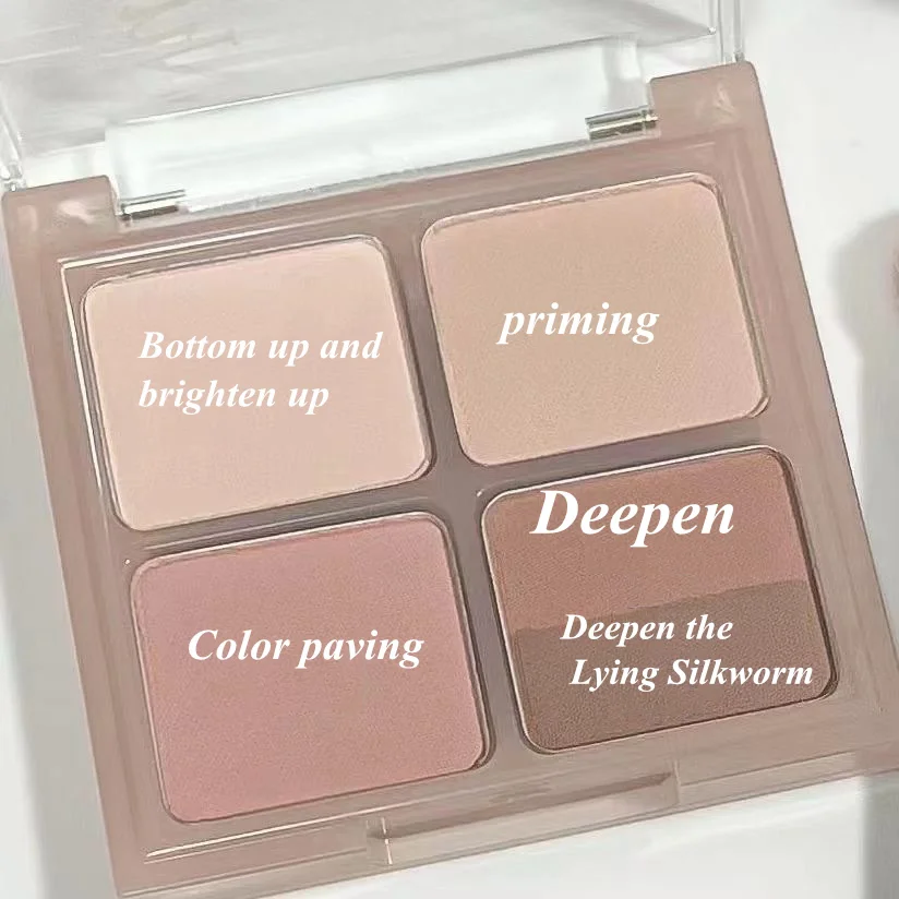 5-color Eyeshadow Palette, Matte Natural Tone, Brown Color Universal Tone Portable Eyeshadow Palette