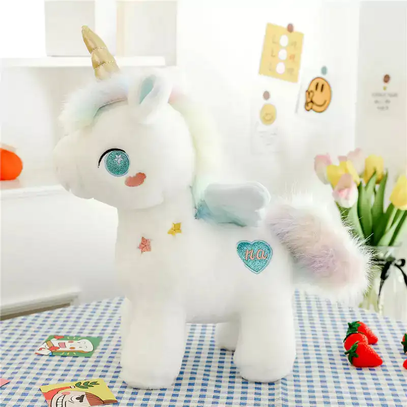 Dookilive Imitation Cute Angel Unicorn Stuffed Animal Birthday Gift for Girls